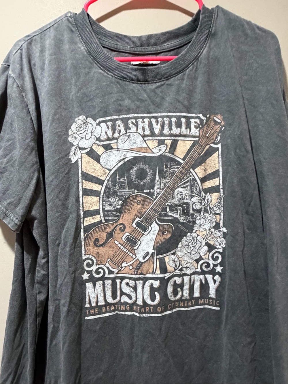 Maurices Charcoal Nashville Music City Graphic Tee - Picture 2 of 5